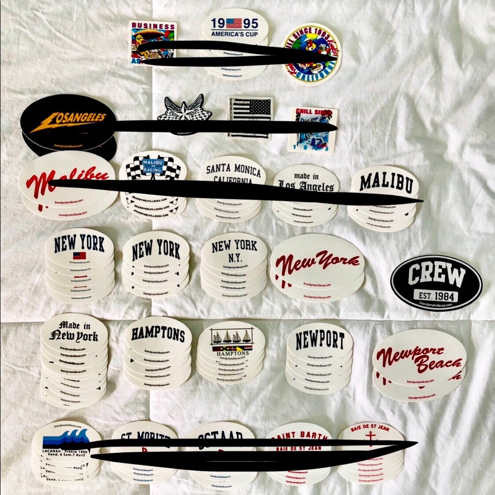 BRANDY MELVILLE NY / EAST COAST STICKERS